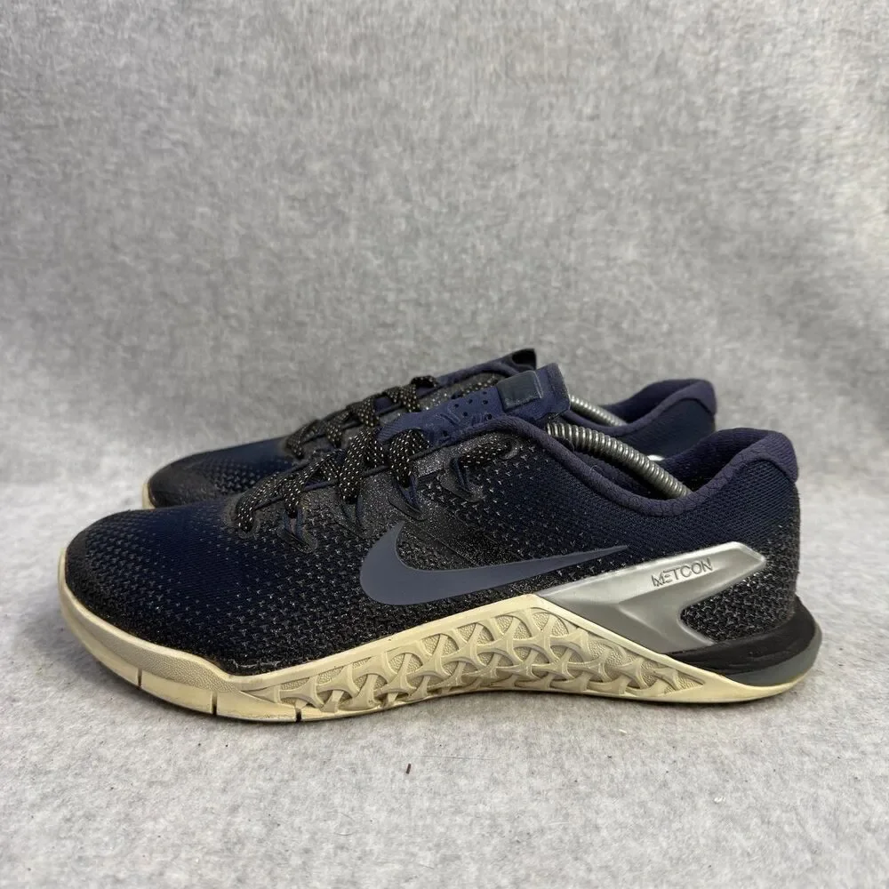 Nike Shoes Womens 8 Metcon 4‎ Blue Crossfit Workout Running Sneakers AJ7804-440
